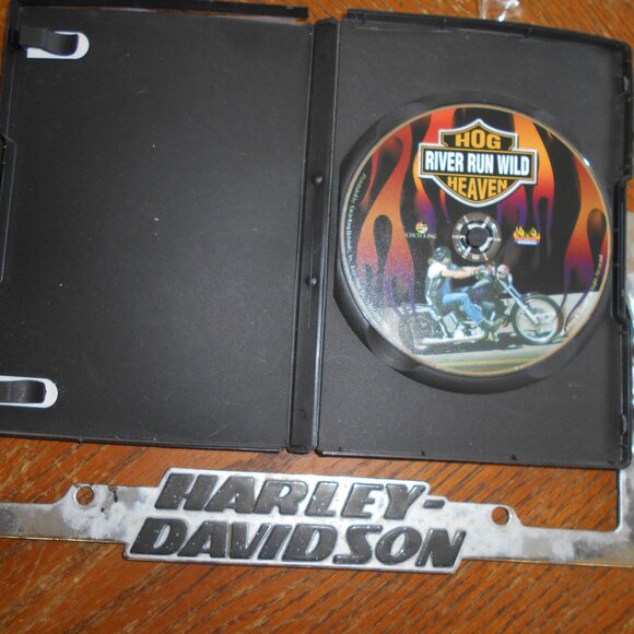 Harley Davidson License Plate Frame & DVD  --Used - Picture 4 of 4